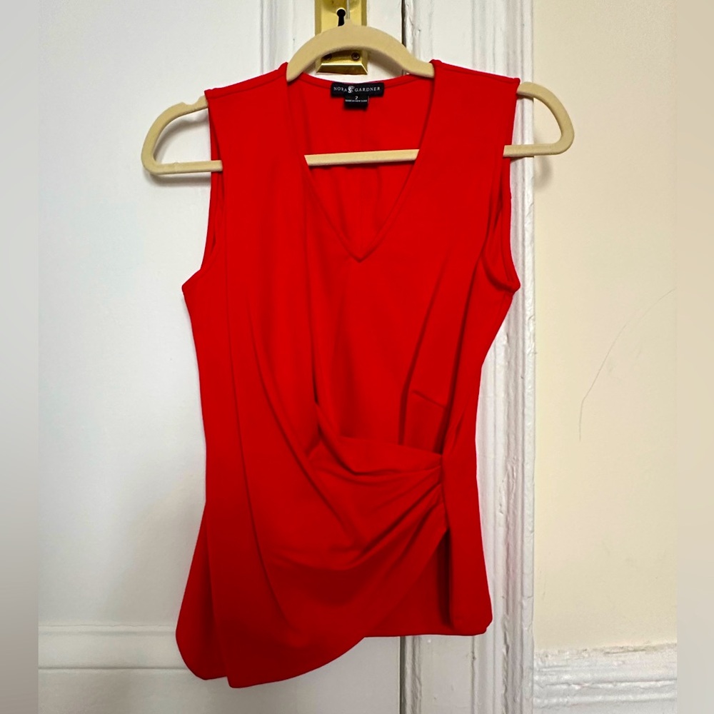 Nora Gardner ruched ponte top